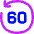 Button Go Backward 60 Icon from Flex Neon Set