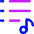 Play List 7 Icon from Flex Neon Set