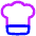 Chef Toque Hat Icon from Flex Neon Set