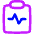 Heart Rate Clipboard Icon from Flex Neon Set