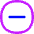 Subtract Circle Icon from Flex Neon Set