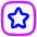 Star Square Icon from Flex Neon Set