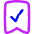 Validated Bookmark Icon from Flex Neon Set