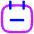 Calendar Subtract Icon from Flex Neon Set