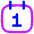 Daily Calendar Icon from Flex Neon Set