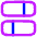 Dashboard Horizontal Rectangle Split 1 Icon from Flex Neon Set