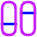 Dashboard Vertical Pills Split 1 Icon from Flex Neon Set