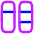 Dashboard Vertical Rectangle Split 5 Icon from Flex Neon Set