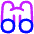 Binoculars Icon from Flex Neon Set