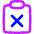 Clipboard Delete Icon from Flex Neon Set