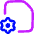 Document Setting Gear Icon from Flex Neon Set