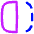 Flip Horizontal Square 2 Icon from Flex Neon Set