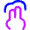 Two Finger Tap Icon from Flex Neon Set