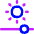 Brightness Slider Horizontal Icon from Flex Neon Set