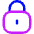 Padlock Square 1 Icon from Flex Neon Set