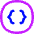 Braces Circle Icon from Flex Neon Set