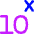 Exponent Number Icon from Flex Neon Set