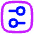 Horizontal Slider Square Icon from Flex Neon Set