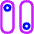 Vertical Toggle Button Icon from Flex Neon Set