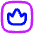 Crown Square Icon from Flex Neon Set