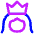 User Queen Crown Icon from Flex Neon Set