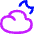 Moon Cloud Icon from Flex Neon Set