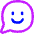 Chat Bubble Oval Smiley 1 Icon from Flex Neon Set