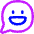 Chat Bubble Oval Smiley 2 Icon from Flex Neon Set