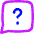 Chat Bubble Square Question Icon from Flex Neon Set