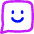 Chat Bubble Square Smiley 1 Icon from Flex Neon Set