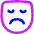 Sad Mask Icon from Flex Neon Set