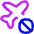 No Flight Airport 1 Icon from Flex Neon Set