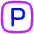 Parking Sign Icon from Flex Neon Set