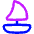 Sail Ship Icon from Flex Neon Set