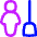 Cleaning Room Man Icon from Flex Neon Set