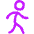 Figure Walking Icon from Flex Neon Set