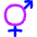 Intersex Symbol Icon from Flex Neon Set