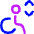 Lift Disability Icon from Flex Neon Set