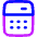 Calculator 1 Icon from Flex Neon Set