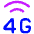 Cellular Network 4g Icon from Flex Neon Set