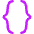 Curly Brackets Icon from Flex Neon Set