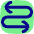 Line Arrow Curvy Both Direction 3 Icon from Flex Pop Set
