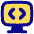 Desktop Code Icon from Flex Pop Set