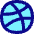 Dribble Logo Icon from Flex Pop Set
