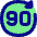 Button Go Forward 90 Icon from Flex Pop Set
