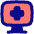 Online Medical Service Monitor Icon from Flex Pop Set