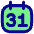 Monthly Calendar Icon from Flex Pop Set