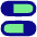 Dashboard Horizontal Pills Split 2 Icon from Flex Pop Set