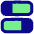 Dashboard Horizontal Rectangle Split 2 Icon from Flex Pop Set