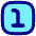 Number One Square Icon from Flex Pop Set